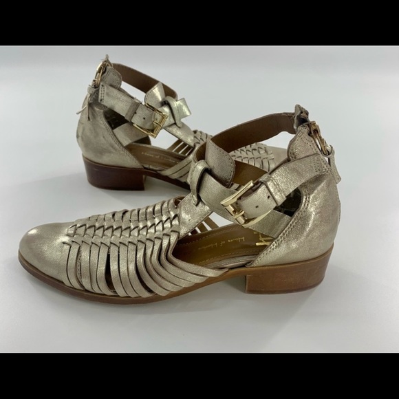 House Of Harlow 1960 Delaney Cutout Gold Bootie - Picture 8 of 10